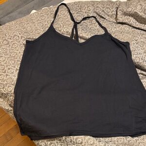 Athleta Black Spaghetti Strap Tank Top